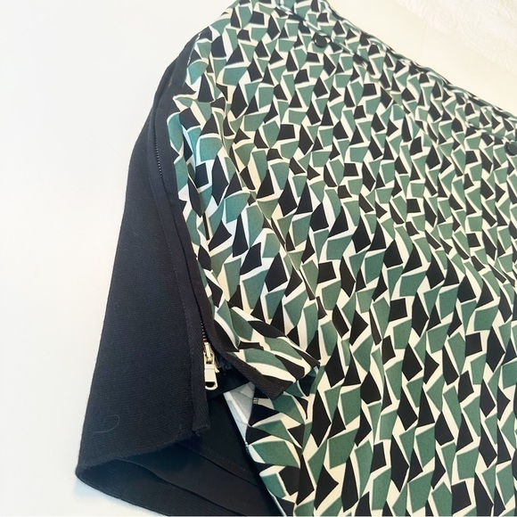 M by Missoni Dual Zipper Green Black Pencil Skirt - Italian 44 / US 8 - Picture 8 of 15